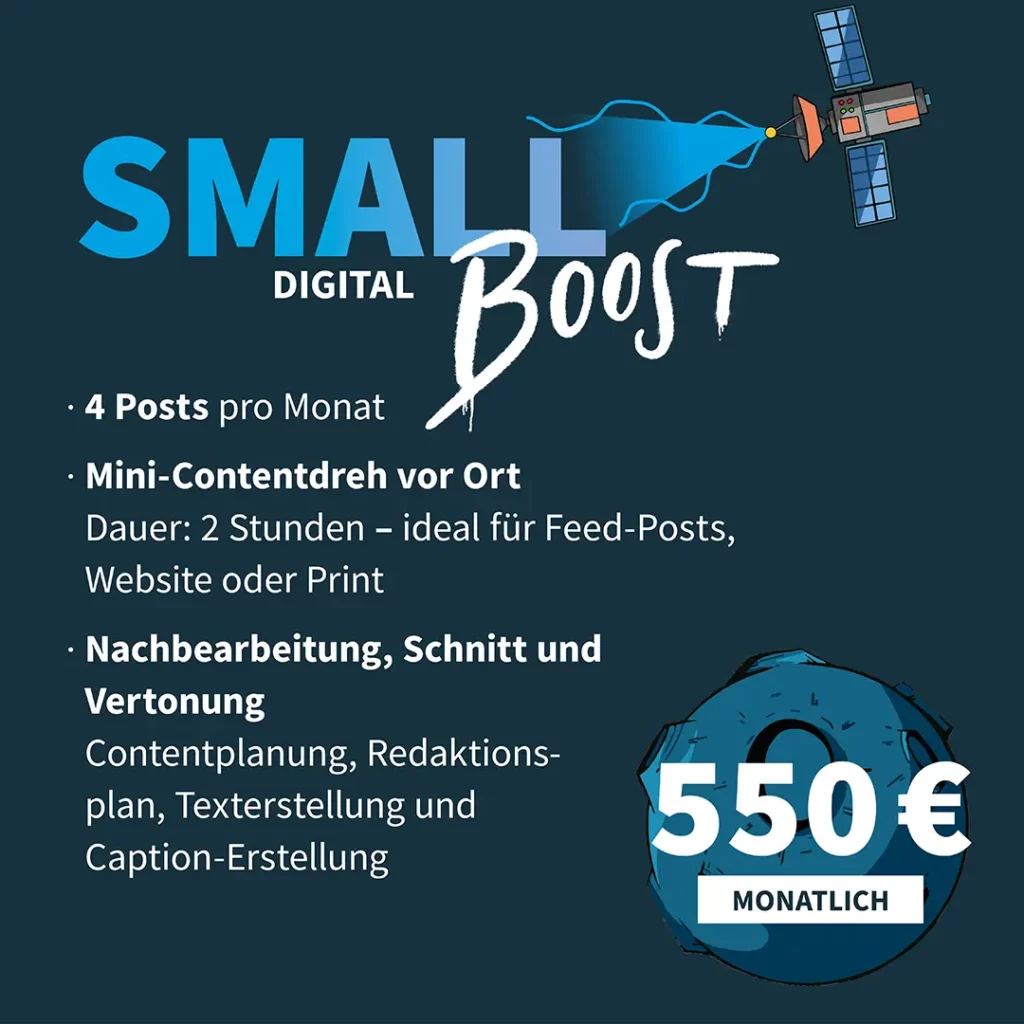 Small Digital Boost Paket für professionelles Social Media Marketing und digitale Sichtbarkeit
