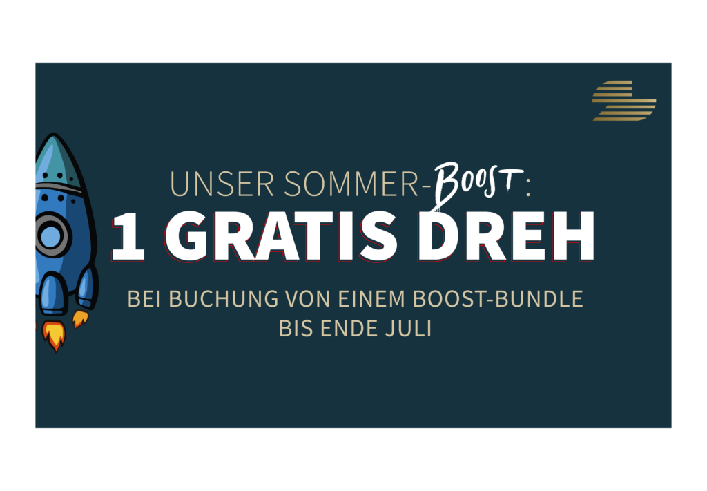 Sommer Boost Aktion mit kostenlosem Videodreh bei Buchung eines Social Media Marketing Boost Bundles bis Ende Juli
